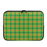 Irish Buffalo Plaid Pattern Print Laptop Sleeve