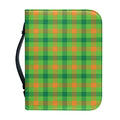 Irish Buffalo Plaid Pattern Print Leather Bible Cover