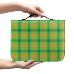 Irish Buffalo Plaid Pattern Print Leather Bible Cover