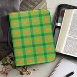 Irish Buffalo Plaid Pattern Print Leather Bible Cover