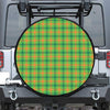 Irish Buffalo Plaid Pattern Print Leather Spare Tire Cover