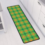 Irish Buffalo Plaid Pattern Print Long Kitchen Mat