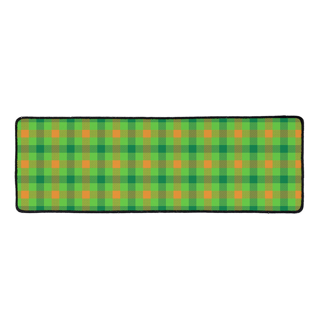 Irish Buffalo Plaid Pattern Print Long Kitchen Mat