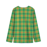Irish Buffalo Plaid Pattern Print Long Sleeve Short Coat