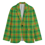 Irish Buffalo Plaid Pattern Print Men's Blazer