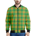 Irish Buffalo Plaid Pattern Print Men's Bomber Jacket