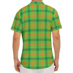 Irish Buffalo Plaid Pattern Print Men's Deep V-Neck Shirt