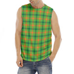 Irish Buffalo Plaid Pattern Print Men's Fitness Tank Top