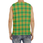 Irish Buffalo Plaid Pattern Print Men's Fitness Tank Top