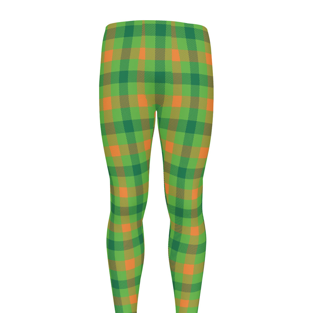 Irish Buffalo Plaid Pattern Print Men's leggings