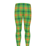 Irish Buffalo Plaid Pattern Print Men's leggings