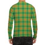 Irish Buffalo Plaid Pattern Print Men's Long Sleeve Rash Guard