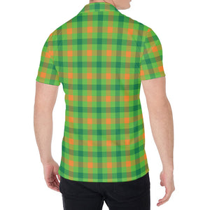 Irish Buffalo Plaid Pattern Print Men's Shirt
