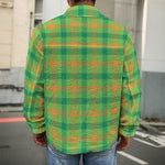 Irish Buffalo Plaid Pattern Print Men's Shirt Jacket