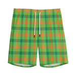 Irish Buffalo Plaid Pattern Print Men's Sports Shorts