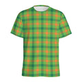 Irish Buffalo Plaid Pattern Print Men's Athletic T-Shirt