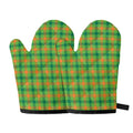 Irish Buffalo Plaid Pattern Print Oven Mitts