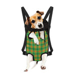 Irish Buffalo Plaid Pattern Print Pet Carrier Backpack