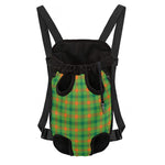 Irish Buffalo Plaid Pattern Print Pet Carrier Backpack