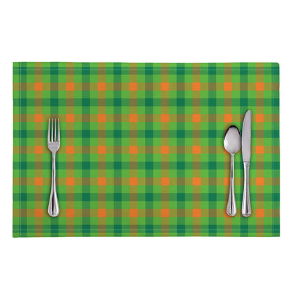 Irish Buffalo Plaid Pattern Print Placemat