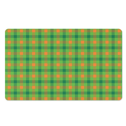 Irish Buffalo Plaid Pattern Print Polyester Doormat