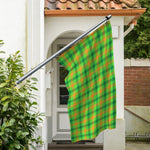 Irish Buffalo Plaid Pattern Print Polyester Flag