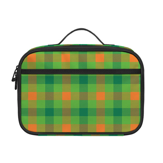 Irish Buffalo Plaid Pattern Print Portable Lunch Bag