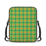 Irish Buffalo Plaid Pattern Print Rectangular Crossbody Bag