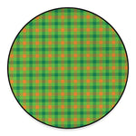 Irish Buffalo Plaid Pattern Print Round Floor Mat