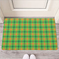 Irish Buffalo Plaid Pattern Print Rubber Doormat