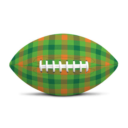 Irish Buffalo Plaid Pattern Print Rugby Ball