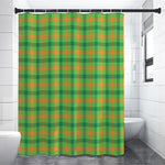 Irish Buffalo Plaid Pattern Print Shower Curtain
