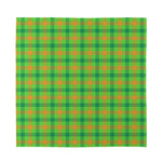 Irish Buffalo Plaid Pattern Print Silk Bandana