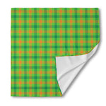 Irish Buffalo Plaid Pattern Print Silk Bandana