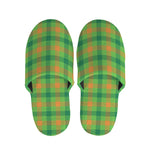 Irish Buffalo Plaid Pattern Print Slippers