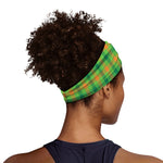 Irish Buffalo Plaid Pattern Print Sports Headband