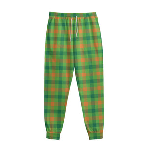 Irish Buffalo Plaid Pattern Print Sweatpants