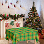 Irish Buffalo Plaid Pattern Print Tablecloth