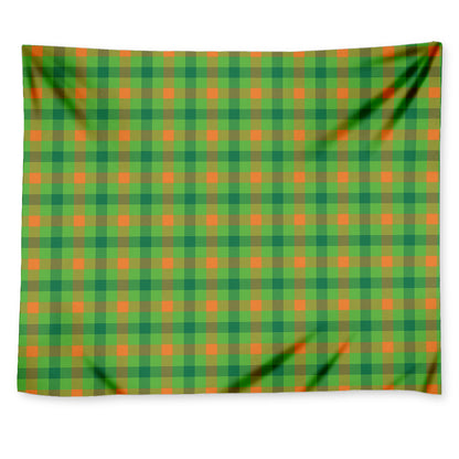 Irish Buffalo Plaid Pattern Print Tapestry