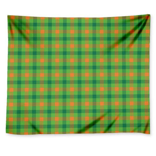 Irish Buffalo Plaid Pattern Print Tapestry
