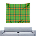Irish Buffalo Plaid Pattern Print Tapestry