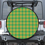 Irish Buffalo Plaid Pattern Print Tire Cover