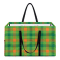 Irish Buffalo Plaid Pattern Print Utility Tote Bag