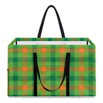 Irish Buffalo Plaid Pattern Print Utility Tote Bag