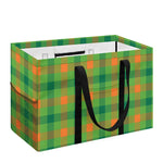 Irish Buffalo Plaid Pattern Print Utility Tote Bag