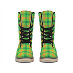 Irish Buffalo Plaid Pattern Print Winter Boots