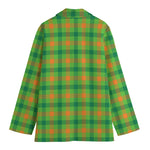 Irish Buffalo Plaid Pattern Print Women's Blazer