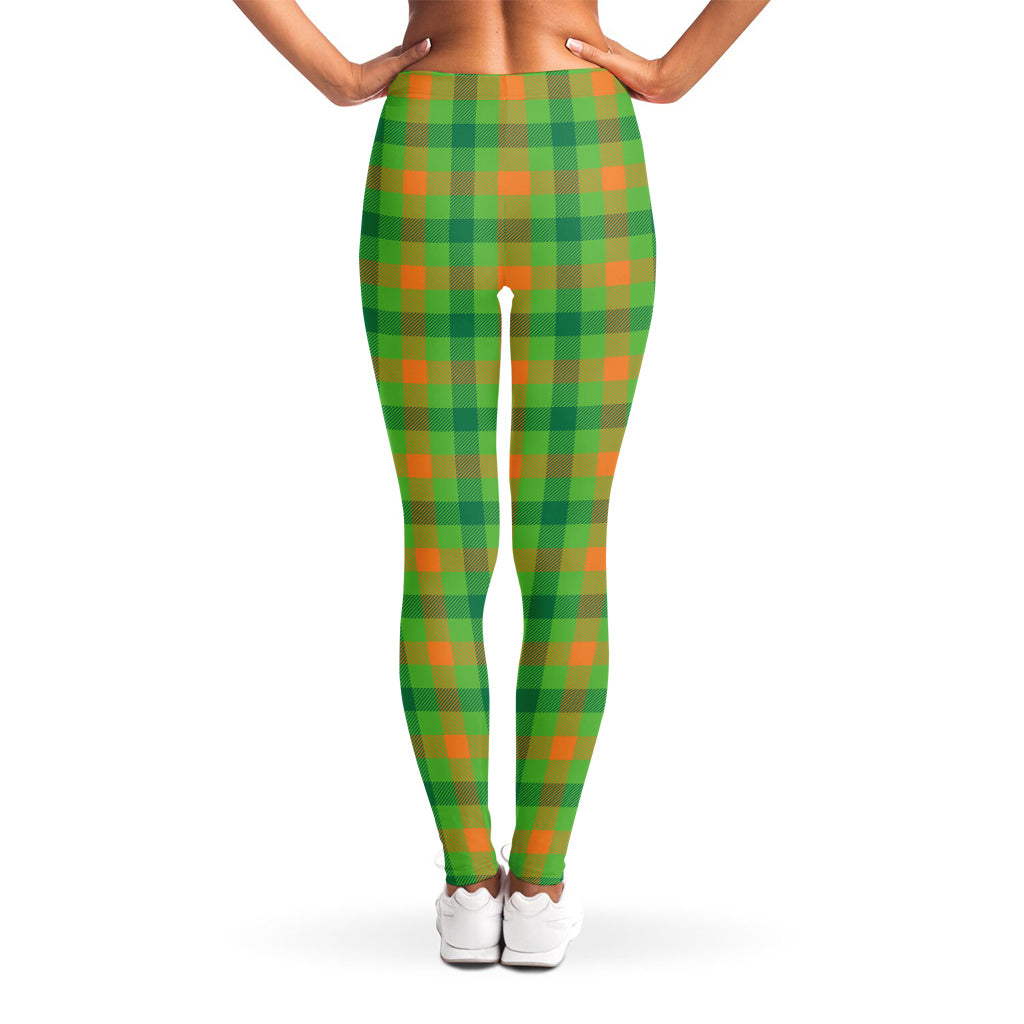 Irish Buffalo Plaid Pattern Print Women's Leggings