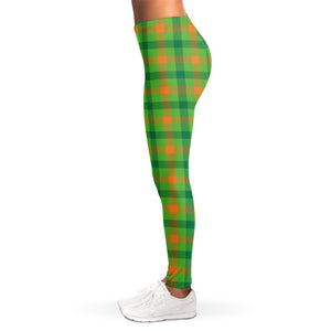 Irish Buffalo Plaid Pattern Print Women's Leggings