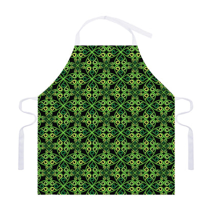 Irish Celtic Symbol Pattern Print Adjustable Apron